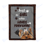 Girl love yorkshire - Fleece Blanket, Gift for you, gift for her, gift for him, gift for dog lover, gift for Yorkshire lover- Test random title 005
