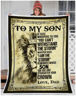 To my son, Lion - Fleece Blanket, Gift for you, gift for her, gift for him, gift for son, gift for lion lover- Test random title 002