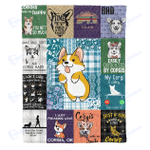 Various corgi - Fleece Blanket, Gift for you, gift for her, gift for him, gift for dog lover, gift for Corgi lover- Test random title 006