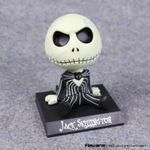 10cm The Nightmare Before Christmas jack Wacky Wobbler Bobble Head Doll PVC Action Figure Collectible Model Toy
