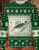 Have A Turtle-Y Awesome Christmas 2021 KNITTED Sweater & Hoodie