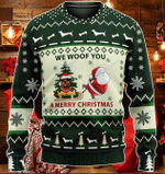 Rottweiler We Woof You A Merry Christmas KNITTED Sweater & Hoodie 2021