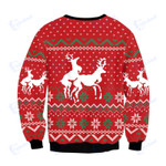 Men Women Ugly Christmas Sweater Funny Humping Reindeer