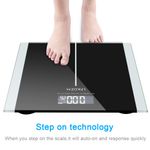 400lb/180kg Smart Digital Body Weight Scale Bathroom Fitness Backlit LCD Display