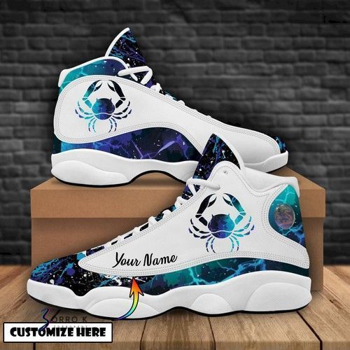 Cancer Zodiac Sneakers Mens Womens Air Jordan 13 Personalized Shoes Gift
