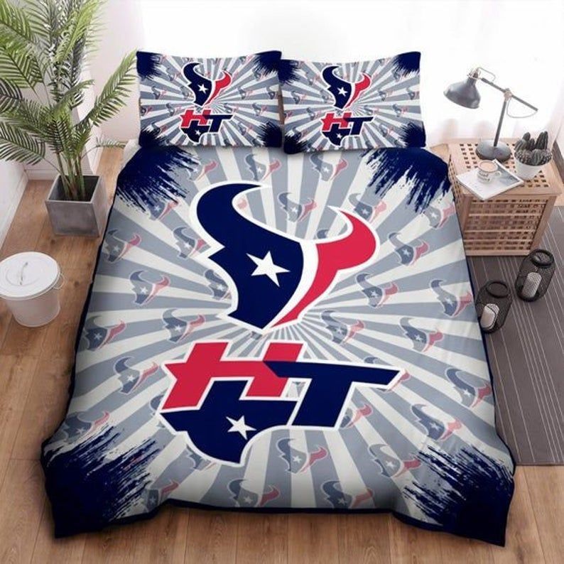 Houston Texans 3 Nfl Gift For Fan Duvet, Houston Texans King Size Bedding