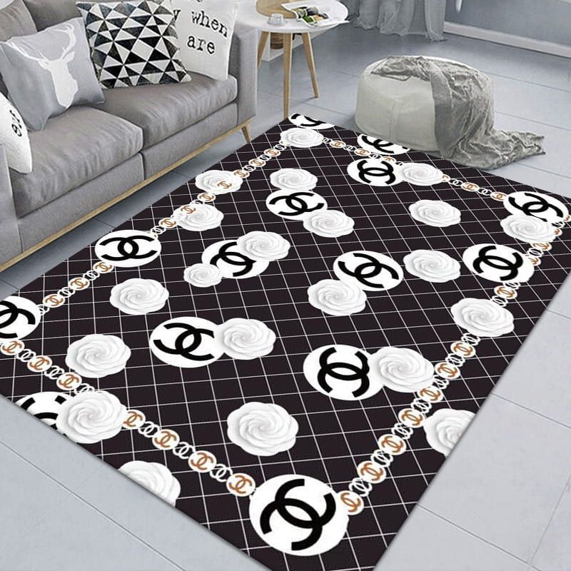 Chanel Luxury Brand 134 Area Rug Living Room And Bedroom Rug Us Gift Decor VH3