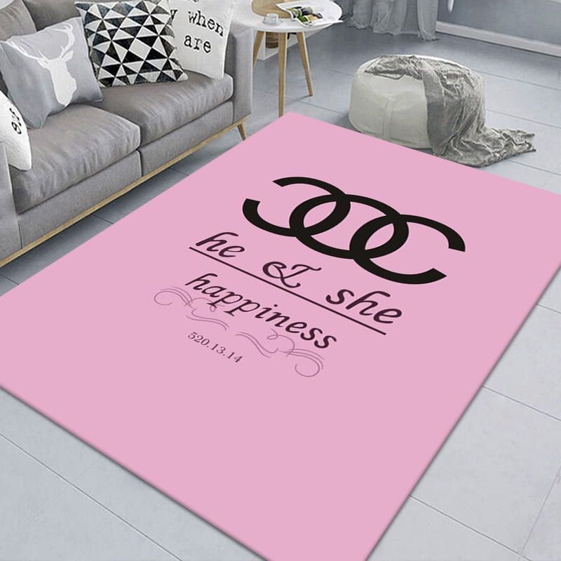 Chanel Luxury Brand 132 Area Rug Living Room And Bedroom Rug Us Gift Decor VH3