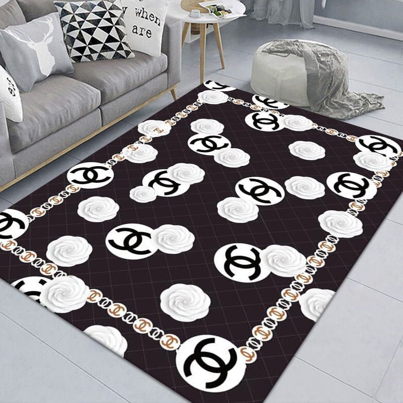 Chanel Luxury Brand 136 Area Rug Living Room And Bedroom Rug Us Gift Decor VH3