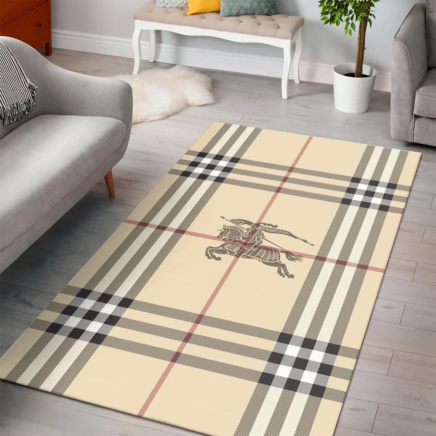 Burberry Luxury Brand 22 Area Rug Living Room And Bedroom Rug Us Gift Decor VH3