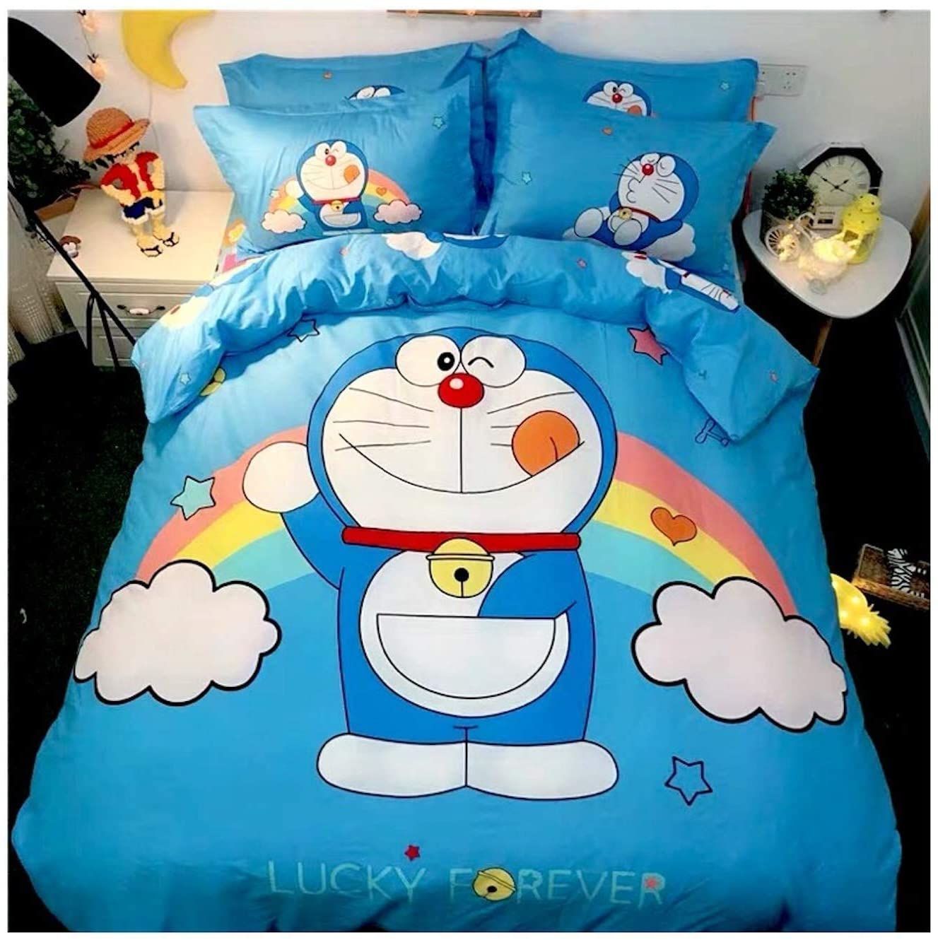 Doraemon Lucky Forever Duvet Quilt Bedding Set H97