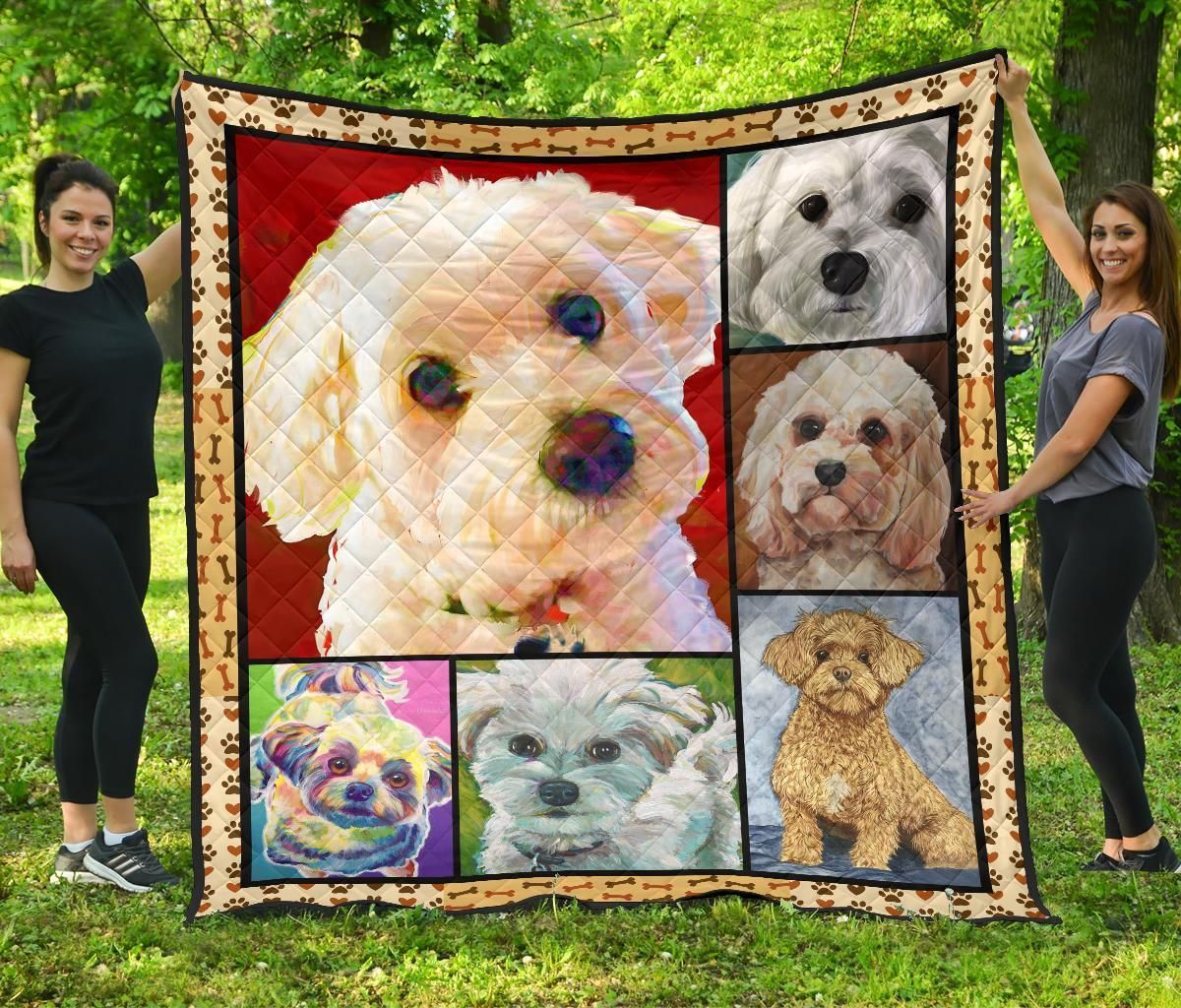 Maltipoo Dog Lover gift Maltipoo Dog Quilt Blanket Amazing TN01