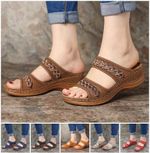 Premium Arch-Support Orthopedic Faux Leather Embroidery Women Sandals