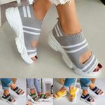 Casual Women Breathable Wedge Comfy Sandals - Fit All Width Foot Sandals