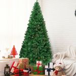 8Ft Artificial PVC Christmas Tree W/Stand Holiday Season Indoor Outdoor Green CM19724