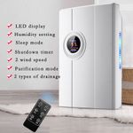 Air Dehumidifier Bedroom for Home, Mini Moisture Absorption Dryer, External Water Pipes, dehumidifier for home