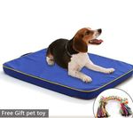 Orthopedic Large Dog Bed Mat Memory Foam Breathable Dog Beds Canvas Bottom Orthopedic Mattress Beds For Small Medium Large Pet