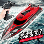 High Frequency 2.4G Remote Controlled Speedboat RC Boat Rechargeable RC Toys Outdoor Toys