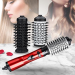 3 In 1 Rotating Electric Hair Straightener Brush Hair Curler Hair Dryer Brush Air Comb