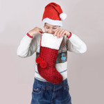 Christmas Knitted Socks Large Gift Bag Christmas Tree Pendants Happy Christmas New Year Sock