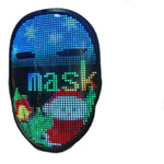 Xmas Bluetooth Compatible Led Glow-In-The-Dark Carnival Face Changing Glowing Party Christmas