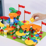 Children'S Slide Blocks Are Compatible With Legoing Plastic Small 3-6 Years Old Boys And Girls