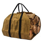 Firewood Carrier Bag 40 X 19 Inch Large Waxed Canvas Log Carrier Wood Tote Bag