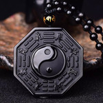 Black Obsidian Yin Yang Pendant