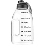 1 Gallon Water Bottle With Stimulating Time Mark Reminder Function, Suitable For Fitness, Camping