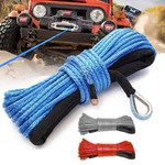3 Colors Electric Synthetic Winch Rope Car Tow Rope Tow 7700Lbs For Jeep