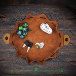 Dnd Dice Set Genuine Leather Dnd Dice Bag Tray 5 Celtic Designs Cute Drawstring Pouch For D&D