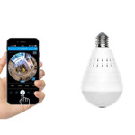 Wifi Home Light Bulb Camera System, Security Hidden Wireless Mini Bulb Surveillance Camera