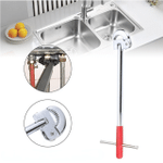 12Inch Portable Manual Sink Bathtub Faucet Telescopic Wrench Basin Wrench Household T-Shaped