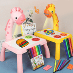Drawing Projector Kids Projector Drawing Table Painting Board Desk Multifunctional Writing Arts
