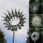 Magical Yard Windmill, Unique Metal Windmill For Garden Yard Art