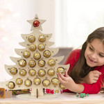 Christmas Wooden Advent Calendar Chocolate Holder