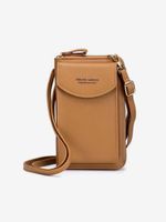 2021 Women Wallet Shoulder Mini Leather Bags Straps Mobile Phone Big Card Holders Wallet Handbag Money Pockets Girls Small Bags