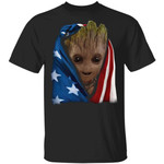 Groot In US Flag 4th Of July T-shirt MT05-Bounce Tee