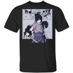 Naruto Sasuke Uchiha Shirt Anime Character Mix Manga Style Tee-Bounce Tee