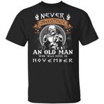 Never Underestimate A November Old Man Mandalorian T-shirt MT05-Bounce Tee