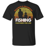 Grandpa And Grandson Fishing Partners For Life T-Shirt Fishing Lover-Bounce Tee