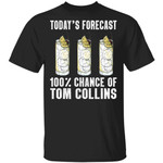 Today's Forecast 100% Tom Collins T-shirt Cocktail Tee VA03-Bounce Tee