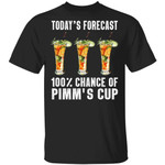 Today's Forecast 100% Pimms Cup T-shirt Cocktail Tee VA03-Bounce Tee