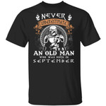 Never Underestimate A September Old Man Mandalorian T-shirt MT05-Bounce Tee