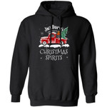 Christmas Spirits Jack Daniel's Hoodie Whisky On Red Truck Xmas Gift VA10-Bounce Tee