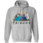 Frozen Mixed FRIENDS Elsa Anna Olaf Sven On The Couch Hoodie Cool Gift For Fans HA11-Bounce Tee