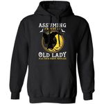 Assuming I'm Just An Old Lady Was Your First Mistake Witch Hoodie Halloween VA09-Bounce Tee
