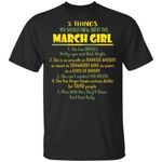 5 Things You Should Know About March Girl Birthday T-Shirt Gift Ideas-Bounce Tee