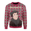 Merry Christmas Mahalohomies Unisex Christmas Sweater Martin Luther 3D Apparel
