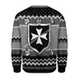 Merry Christmas Mahalohomies Unisex Christmas Sweater Knights Hospitaller 3D Apparel